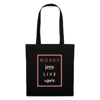 Ne vous inquiétez pas moins beau dire - Sac en tissu - noir - Devant
