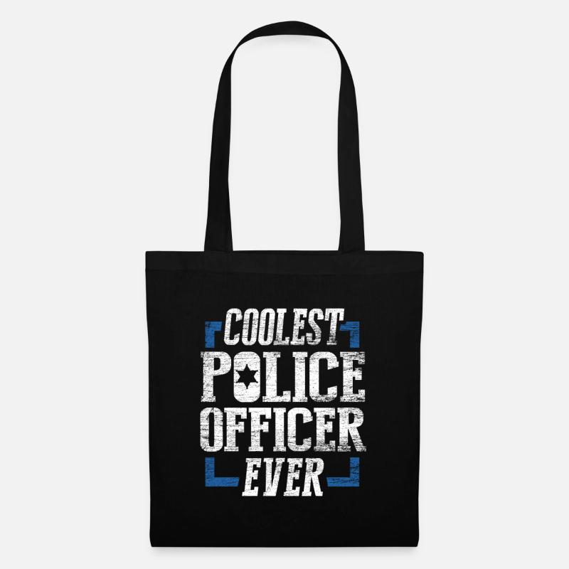 Polizei Polizist - Stoffbeutel - Schwarz