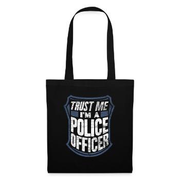 Officier de police - Sac en tissu - noir - Devant
