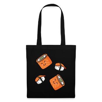 Sushi Bad Funny Design for Japan Fans - Tote Bag - black - Front