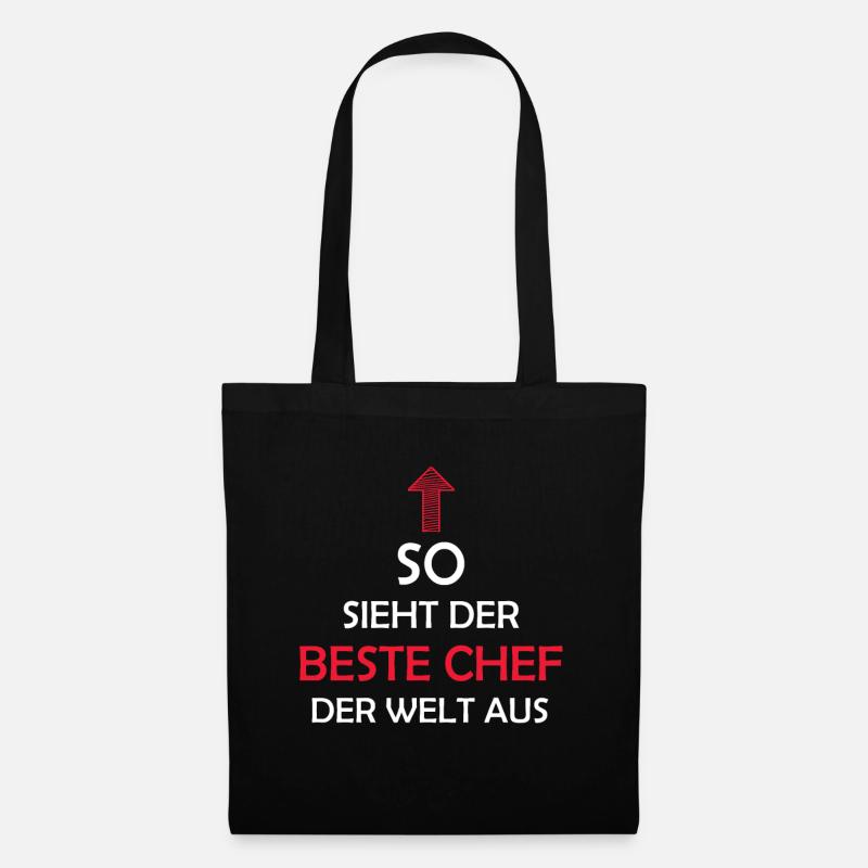 Bester Chef der Welt Chef Spruch Abteilungsleiter - Stoffbeutel - Schwarz