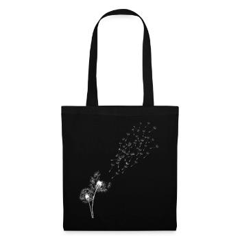 Herbe boule de pissenlit - Sac en tissu - noir - Devant