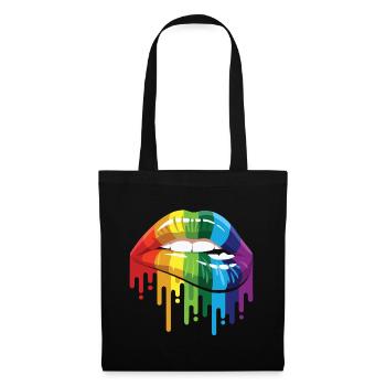 Gay Gay Pride Lgbt Lesbisch Schwul Gaymer - Stoffbeutel - Schwarz - Vorne