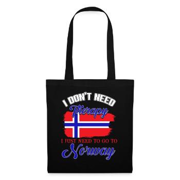 Norvège, destination de voyage, troll - Sac en tissu - noir - Devant