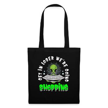 Alien Ufo Alien Aliens Area 51 - Tote Bag - black - Front