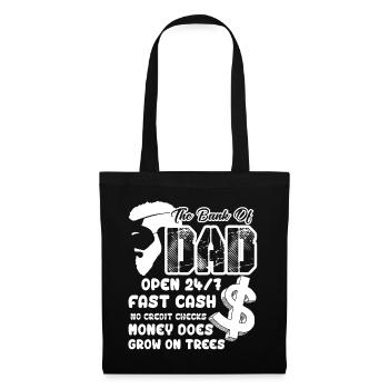 Fête des pères The Bank Of Dad - Sac en tissu - noir - Devant