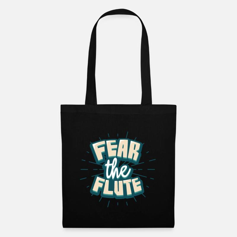 Flöte - Stoffbeutel - Schwarz