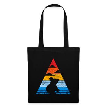 Retro koala sunset animal australia koala bear - Tote Bag - black - Front