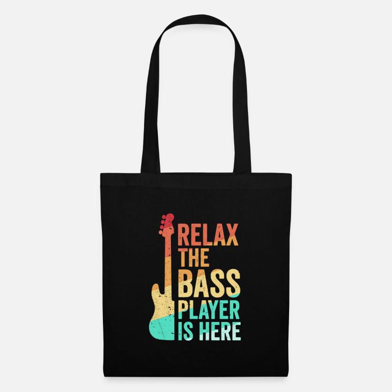 Bassist Geschenkidee - Stoffbeutel - Schwarz