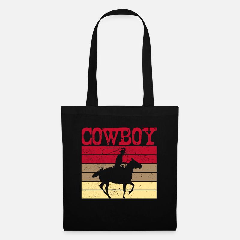 Cowboy - Stoffbeutel - Schwarz
