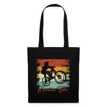 VTT vtt vintage rétro VTT - Sac en tissu - noir - Devant