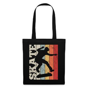 planche à roulette - Sac en tissu - noir - Devant