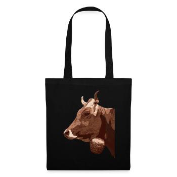 A cow from the farmer Farmer Animal motif - Tote Bag - black - Front