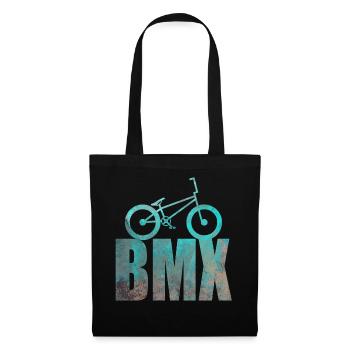 BMX Bike Sport Retro Design Geschenkidee - Stoffbeutel - Schwarz - Vorne