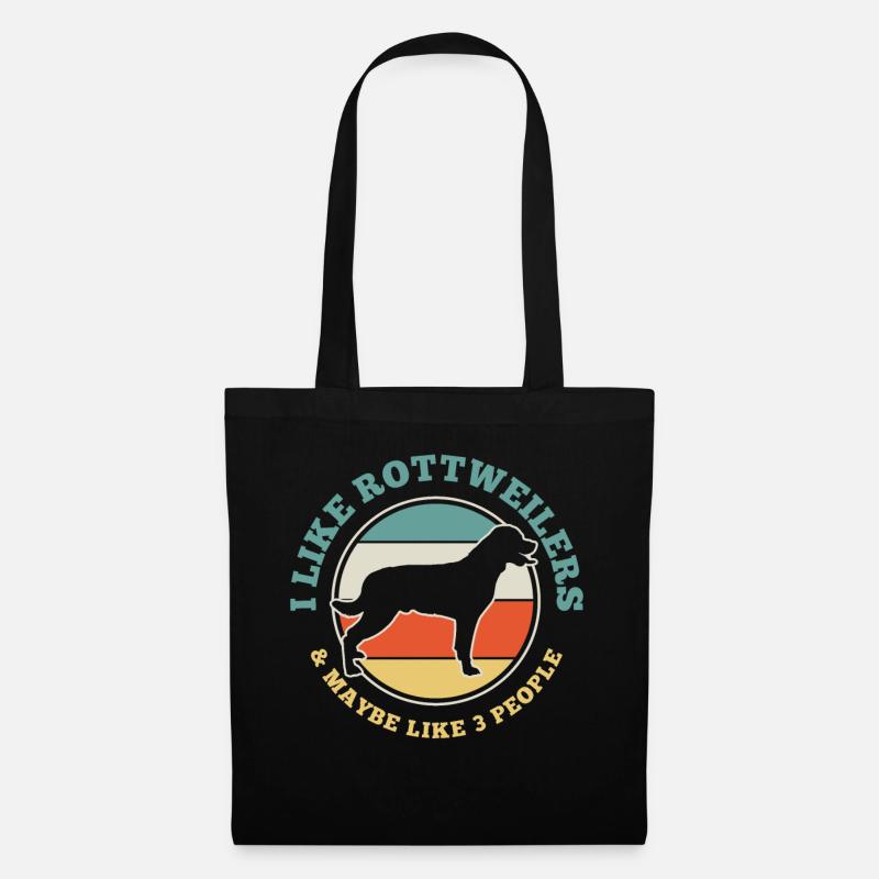 Rottweiler - Stoffbeutel - Schwarz