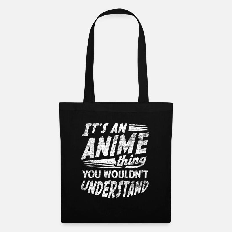 Anime - Stoffbeutel - Schwarz