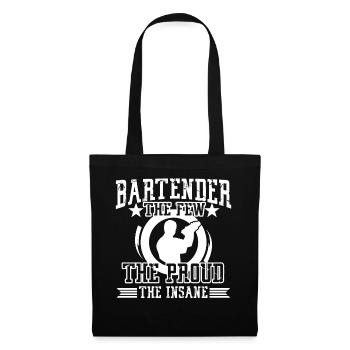 Barkeeper Stolzer Barkeeper - Stoffbeutel - Schwarz - Vorne
