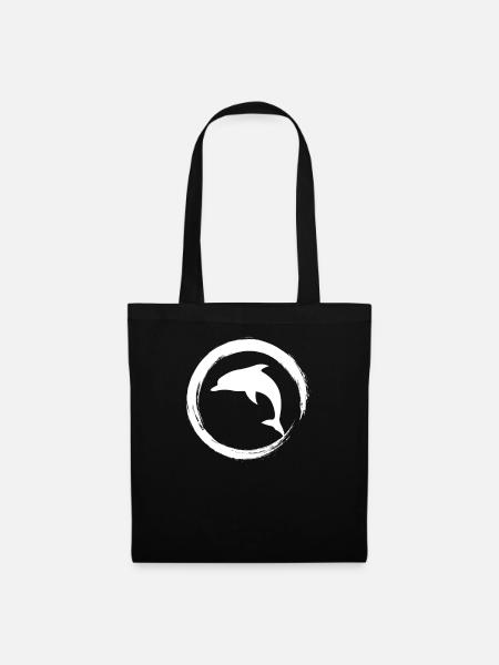dolphin - Stoffbeutel - Schwarz