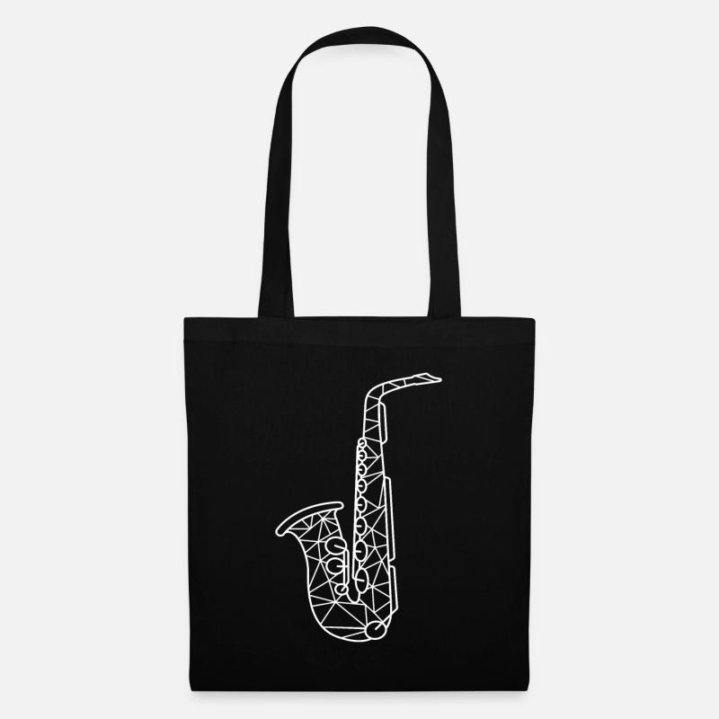 Saxophon Saxophonist - Stoffbeutel - Schwarz