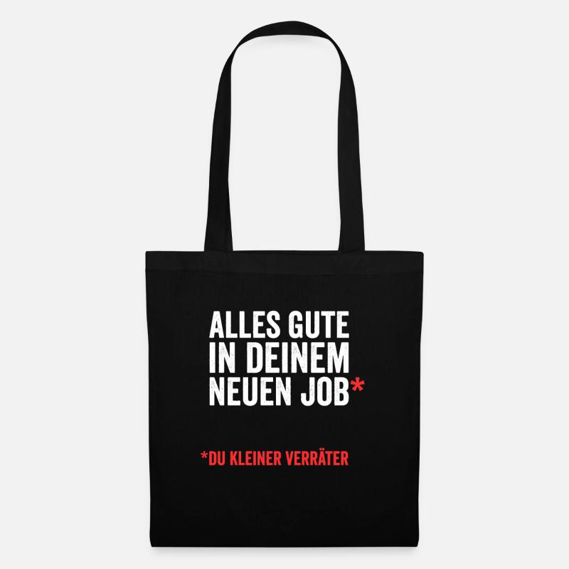 Abschied Kollege Verräter Lustiges Geschenk - Stoffbeutel - Schwarz