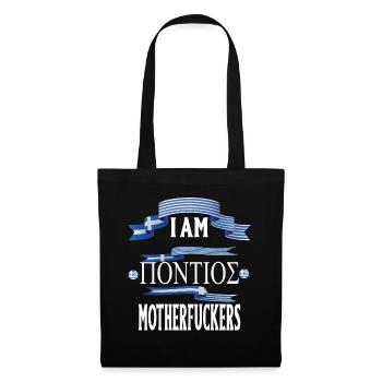 JE SUIS Pontios Matherf ...... p - Sac en tissu - noir - Devant
