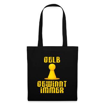 GESELLSCHAFTSSPIELE SPIELEABEND GESCHENK - Stoffbeutel - Schwarz - Vorne