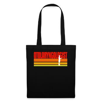 Hipster Otolaryngologist Gift Idea - Stoffbeutel - Schwarz - Vorne