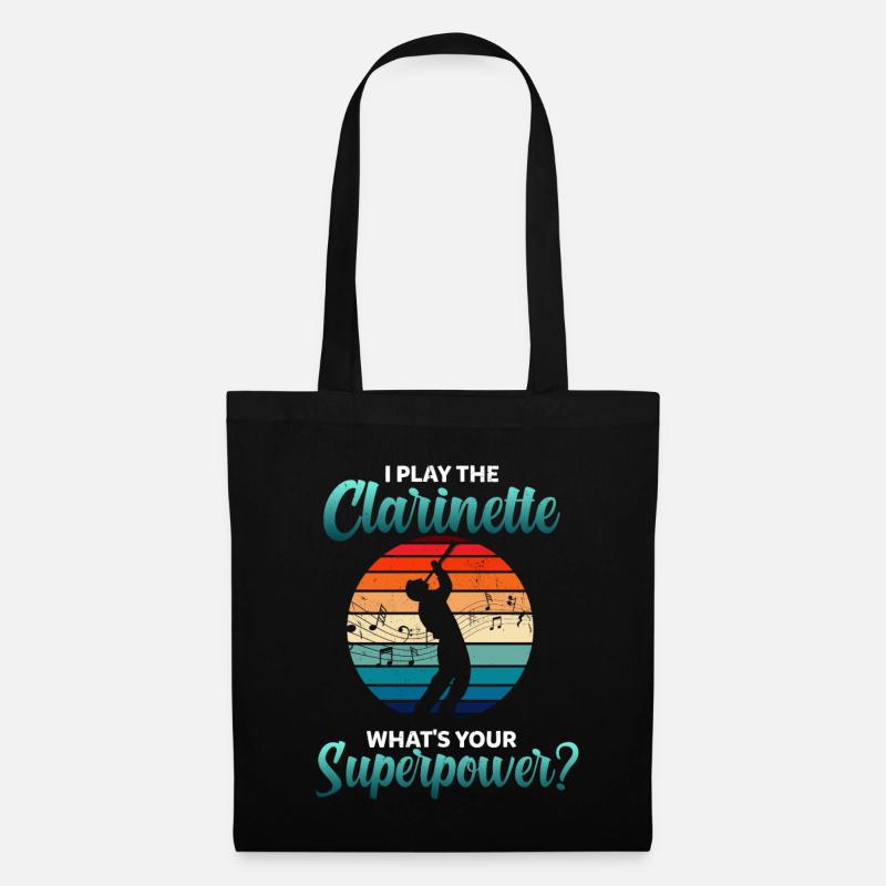 Clarinet player clarinet - Tote Bag - black