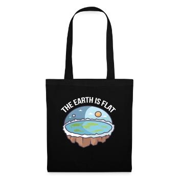 La terre est plate - Earth Society - Sac en tissu - noir - Devant