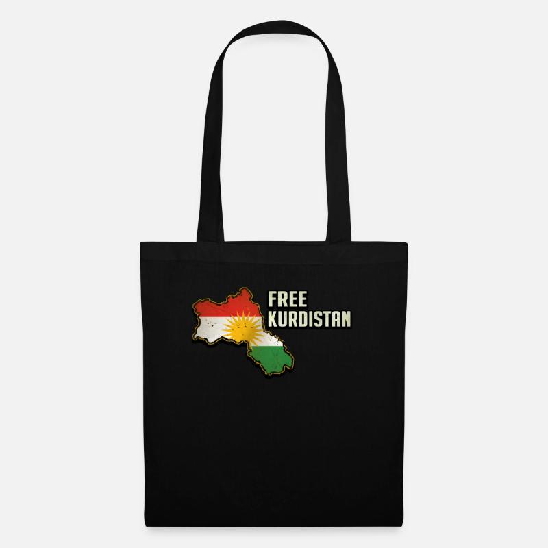 Kudistan libre, drapeau kurde, carte du Kurdistan - Mulepose - sort