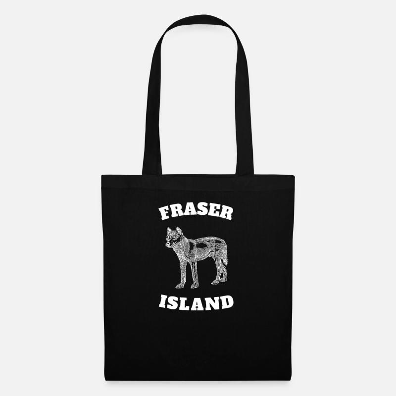 Fraser Island Gift Aussie Fan - Tote Bag - black
