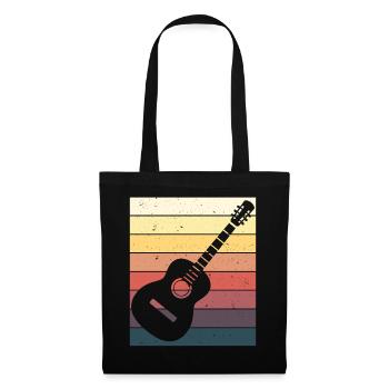 Joueur de guitare Cadeau guitare acoustique - Sac en tissu - noir - Devant