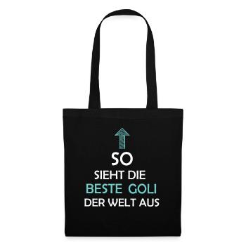 Goli Firmgoli Taufgoli Geschenkidee - Stoffbeutel - Schwarz - Vorne