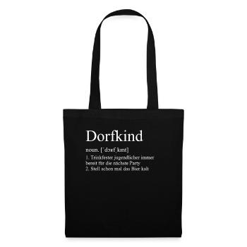 Dorfkind - Stell schon mal das Bier kalt Geschenk - Stoffbeutel - Schwarz - Vorne