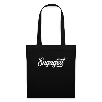 Marriage proposal fiancee proposal engagement fiancee - Tote Bag - black - Front