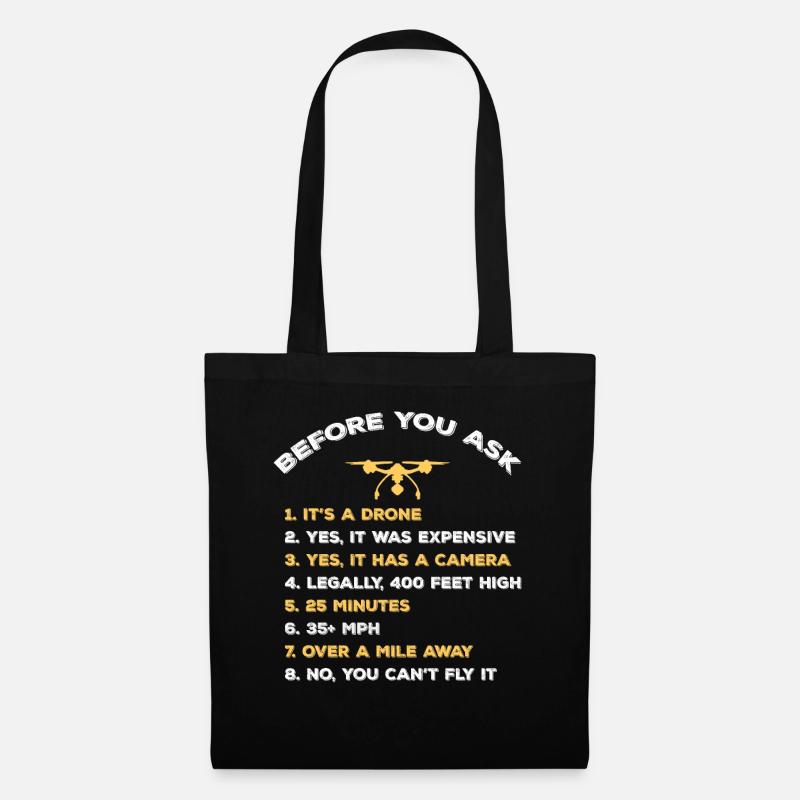 FPV Drone Pilot - Tote Bag - black