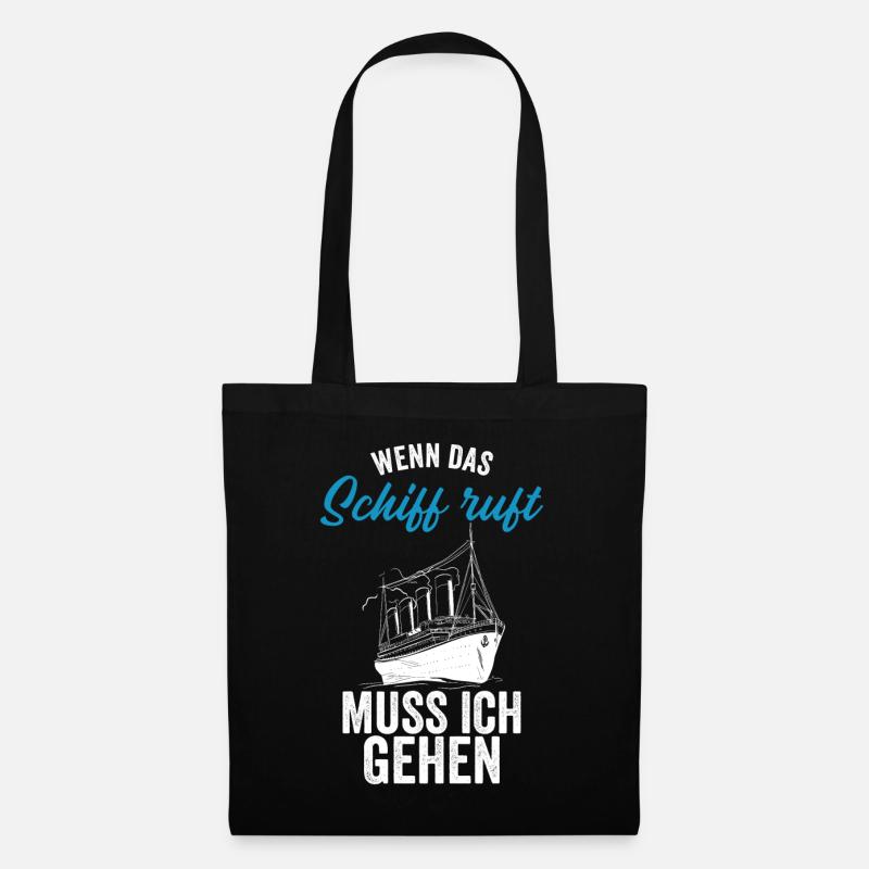 Kreuzfahrer Kreuzfahrtschiff Geschenkidee - Stoffbeutel - Schwarz