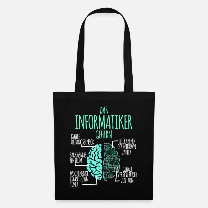 Informatiker Informatik Programmierer Nerd Geek - Stoffbeutel - Schwarz