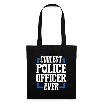 Policier police - Sac en tissu - noir - Devant