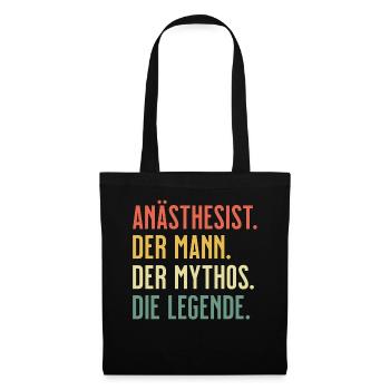 Anästhesist - der Mythos - Geschenk für - Stoffbeutel - Schwarz - Vorne