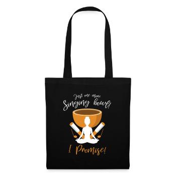 Buy singing bowl - Tote Bag - black - Front