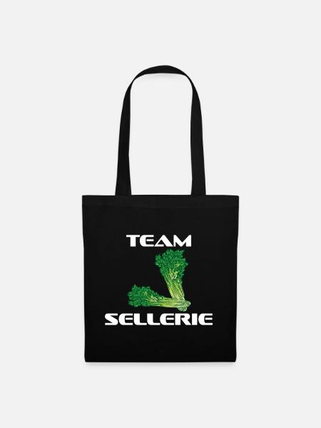 TEAM SELLERIE LUSTIGER SPRUCH GESCHENK - Stoffbeutel - Schwarz