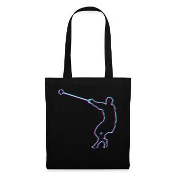 Lancer marteau Lance-marteau Cadeau d’athlétisme - Sac en tissu - noir - Devant