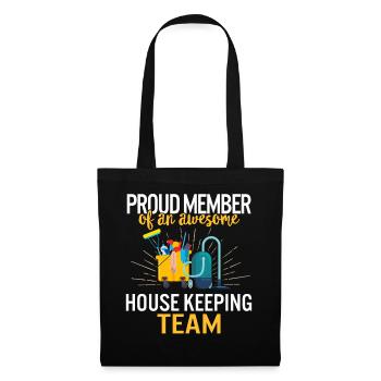 International Housekeepers Week 2020 Stolzes Mitglied - Stoffbeutel - Schwarz - Vorne