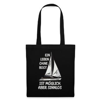 La vie sans bateau - Sac en tissu - noir - Devant