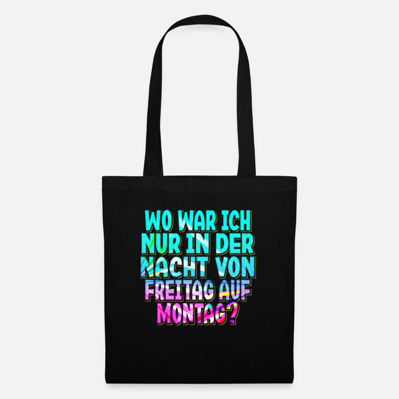Techno Rave EDM Electronic Dubstep D&B - Stoffbeutel - Schwarz
