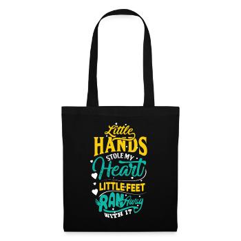 Funny lettering for parents-to-be - Tote Bag - black - Front