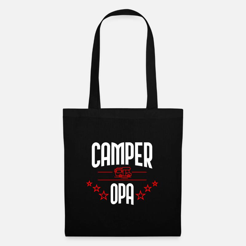 Camper Opa - Stoffbeutel - Schwarz