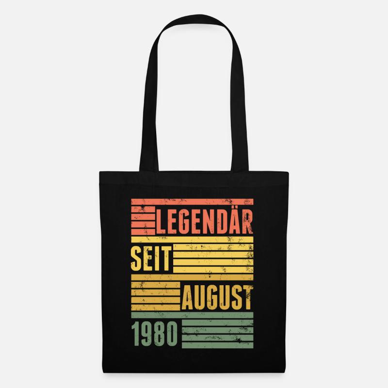 Legendär Seit August 1980 - Stoffbeutel - Schwarz