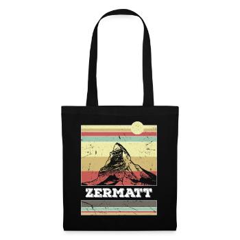 Cervin de Zermatt - Sac en tissu - noir - Devant